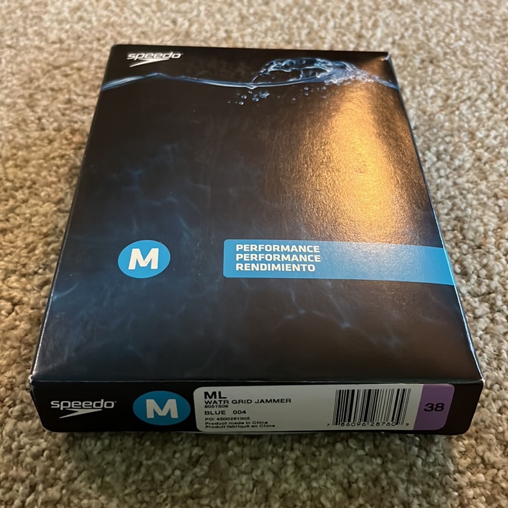 Speedo Jammer NWT polyester blue. Stands up to heavy use and intense training